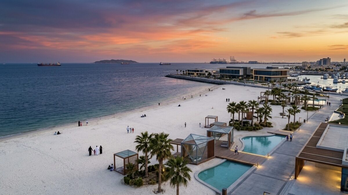 Jazan Tourism: High Visitor Turnout at Swimming Beach