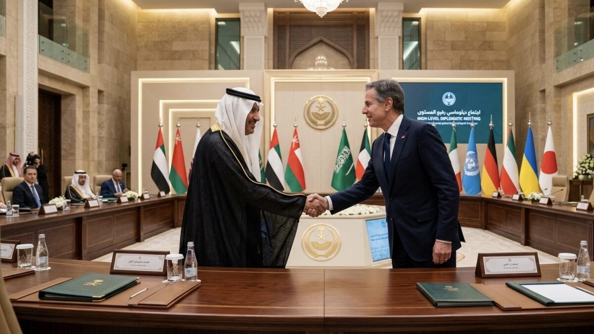 Saudi Officials Hold Key Diplomatic Meetings in Riyadh