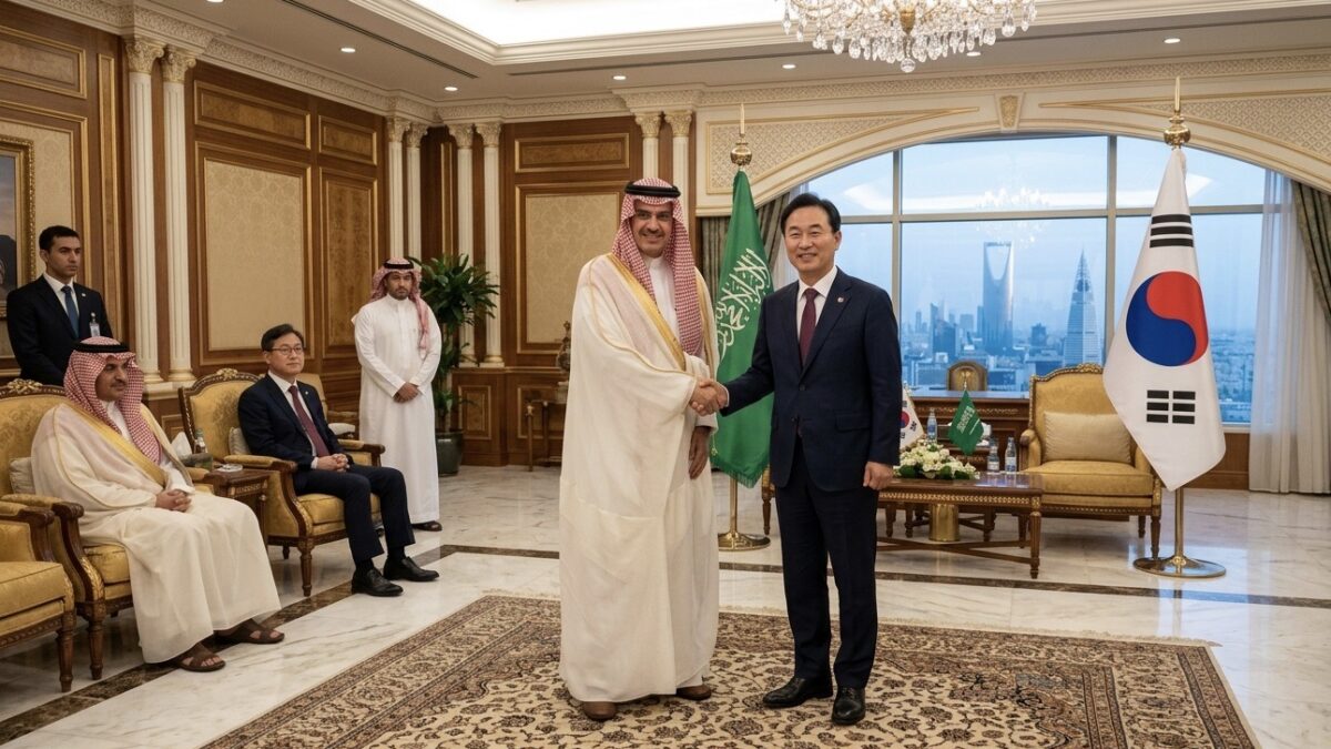 Saudi Energy Minister Meets South Korean Chief of Staff