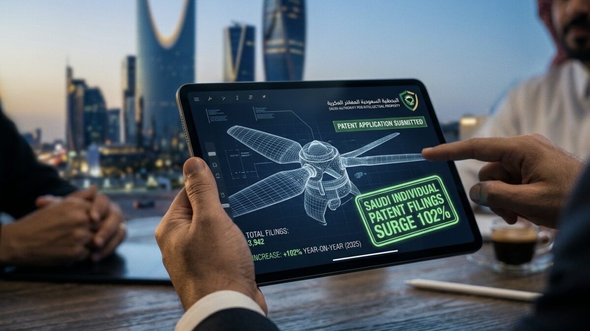 Saudi Individual Patent Filings Surge 102% in 2025