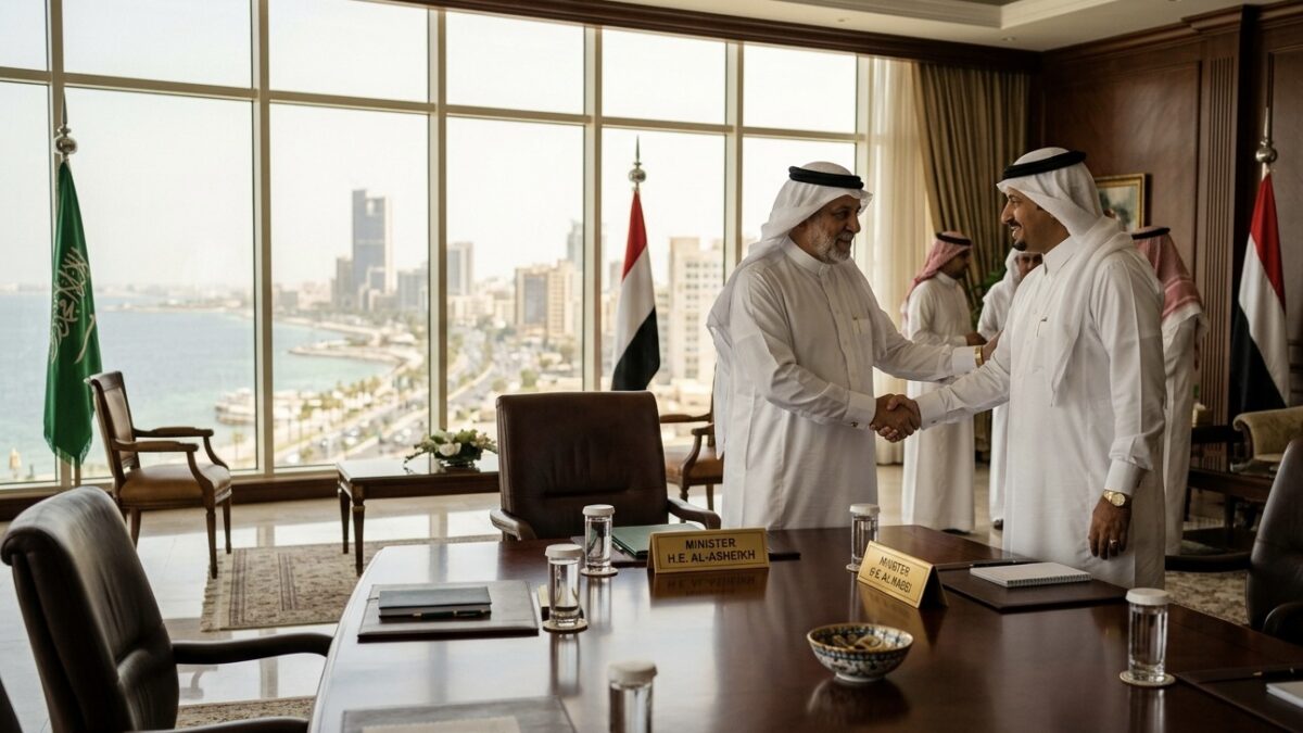 Saudi Islamic Affairs Minister Meets Yemeni Counterpart