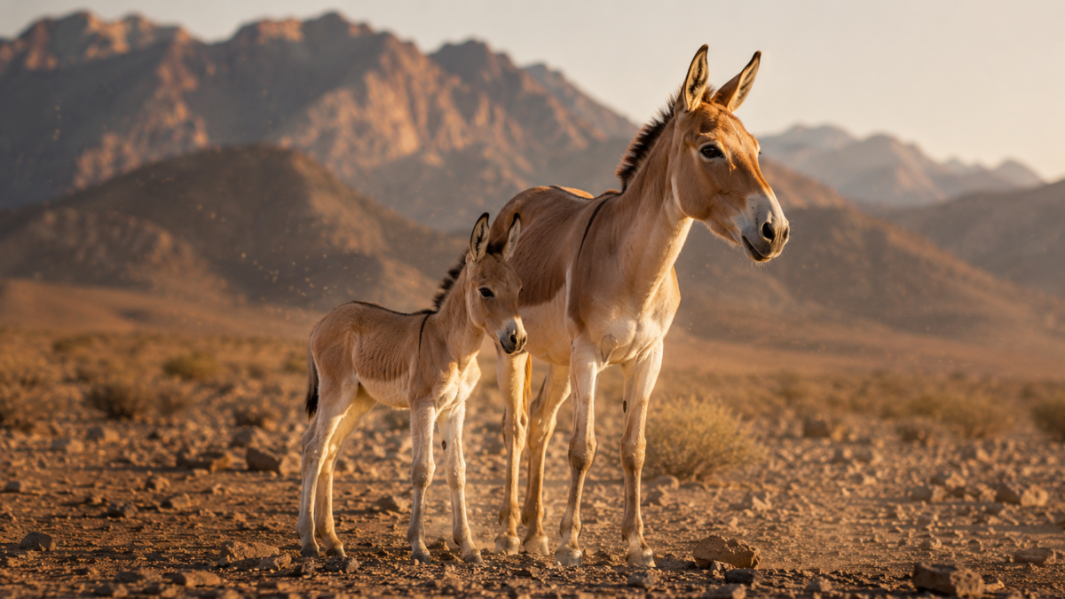 Saudi Vision 2030 Sustainability Breakthrough: First Arabian Onager Born in over a Century